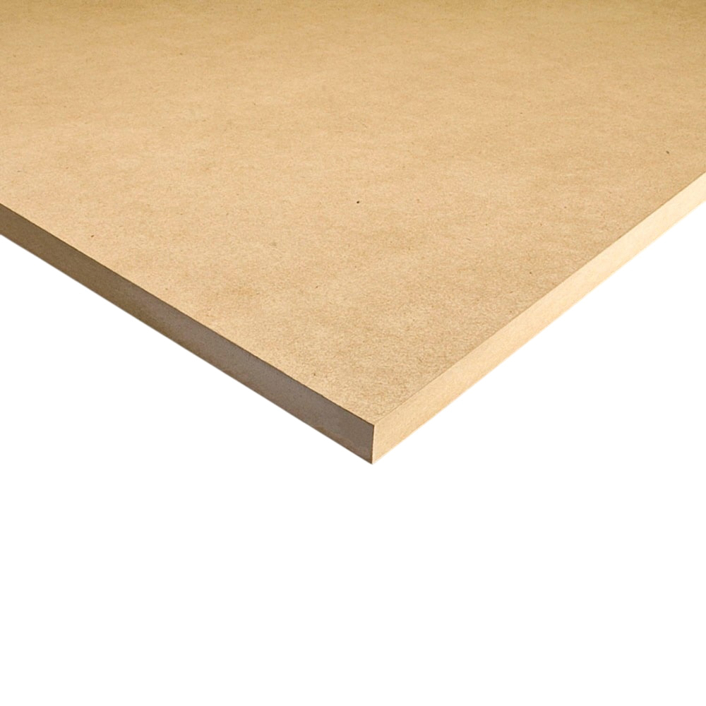Medium Density Fiberboard, 1/2 in x 4 ft x 8 ft - Medium Density Fiberboard, Good 2 Sides - 1