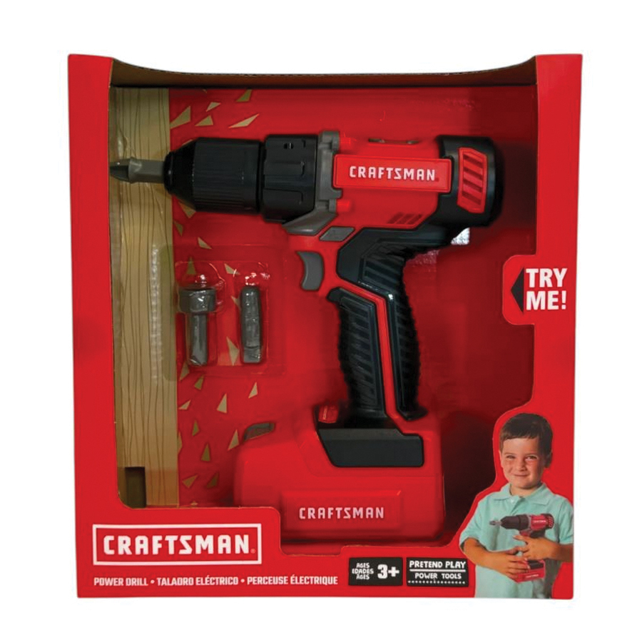 Craftsman 20738LW Power Drill Toy, 3 Years and Up, Plastic