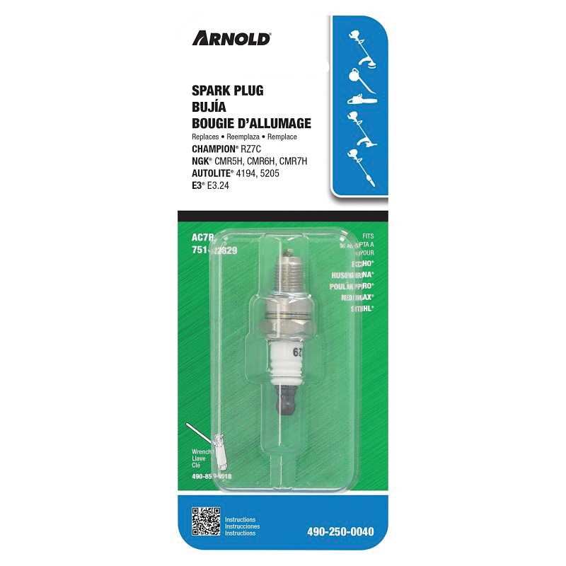 490-250-0040 Spark Plug, Nickel