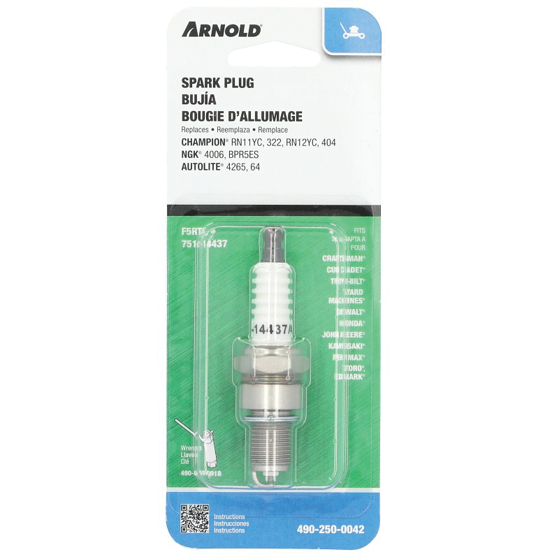 490-250-0042 Spark Plug, Nickel