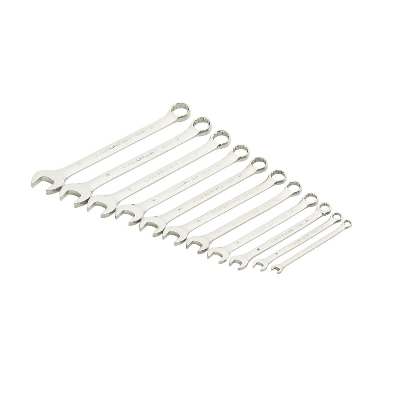 81938G Combination Wrench Set, 11-Piece, Steel, Chrome, Specifications: Long Pattern Length Format