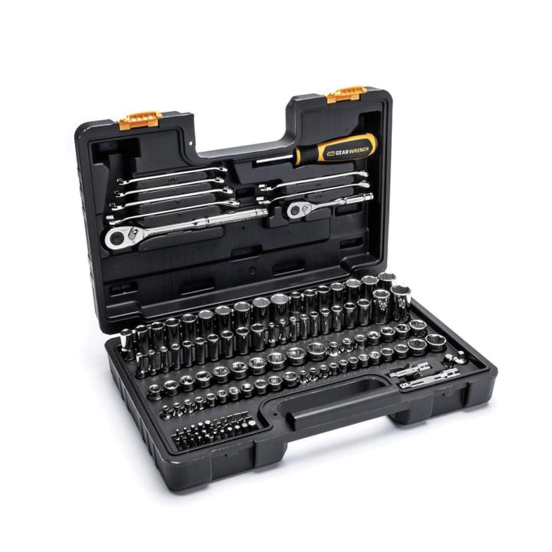 GW72SCBMTS Mechanics Hand Tool Set, 121-Piece, Steel, Chrome