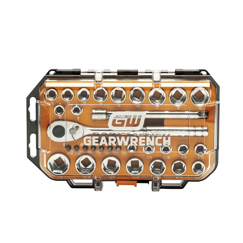 GW72SWS38 Mechanics Hand Tool Set, 35-Piece, Chrome