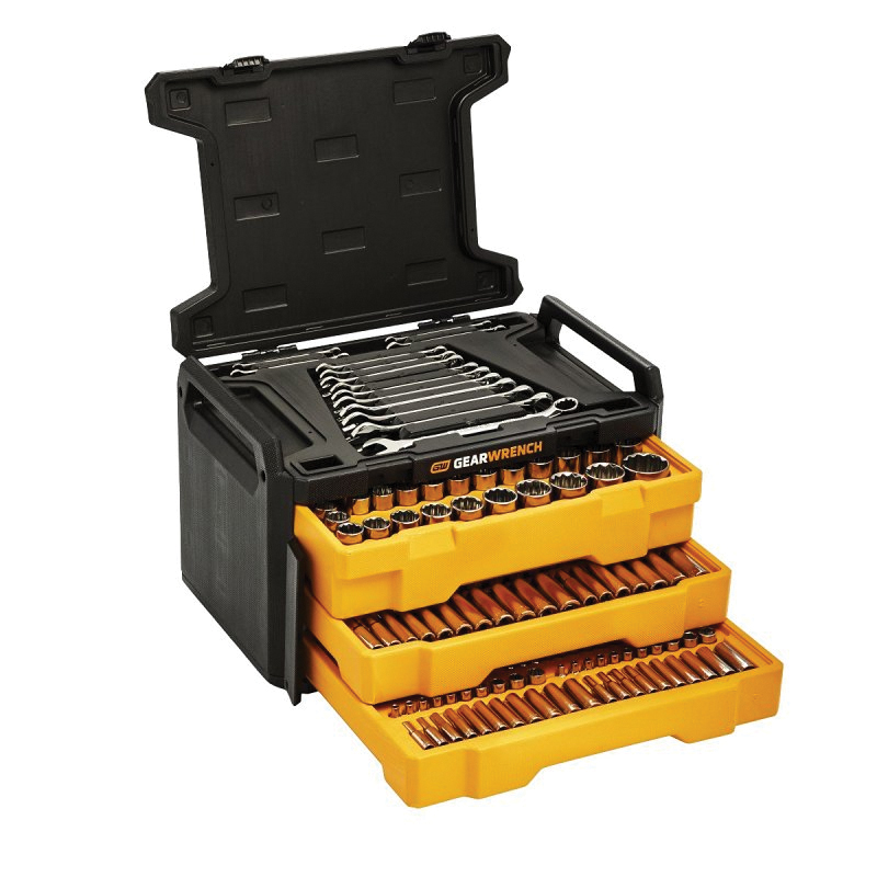 GW72XLCBMTS Mechanics Hand Tool Set, 257-Piece, Chrome