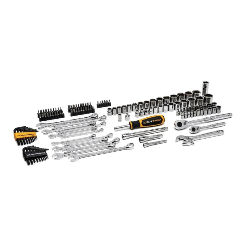 GWPRO138 Professional Tool Set, 138-Piece, Steel, Chrome