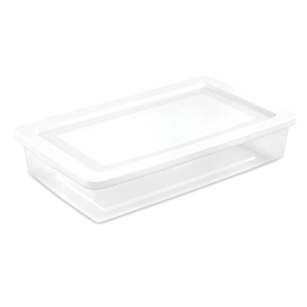 42608006 Storage Box, 41 qt, Plastic, White