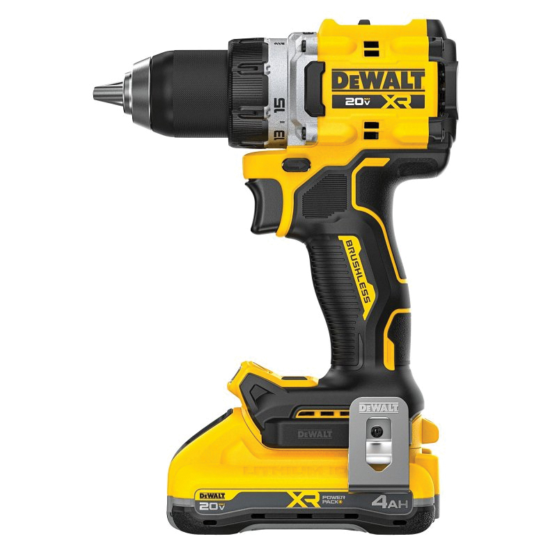 MAX XR DCD801QQ2 Cordless Drill/Driver Kit, Battery Included, 20 V, 4 Ah, 1/2 in Chuck, Keyless Chuck