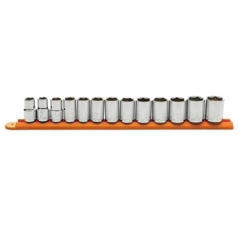 80702G 6-Point Standard Metric Socket Set, Alloy Steel, Full Polished Chrome