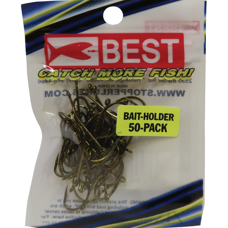 Best Series KE-BST-BH-BB50-4 Bait Holder Hook, Bronze