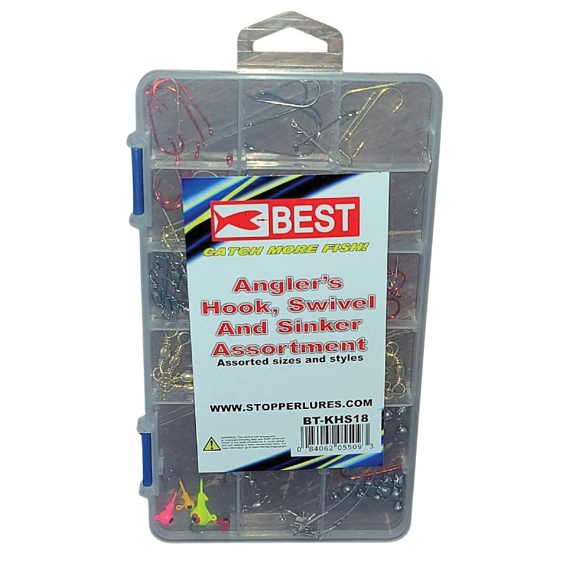Best Series KE-BST-BT-KHS18 Hook Swivel and Sinker Kit, Assorted