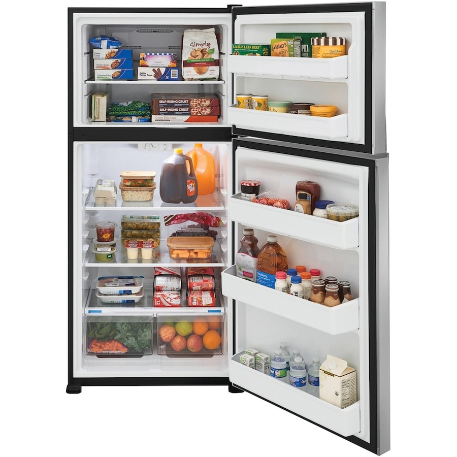 Frigidaire FFHT2022AS Garage Ready Top Freezer Refrigerator, 20 cu-ft Refrigerator, 5.4 cu-ft Freezer, Stainless Steel - 3