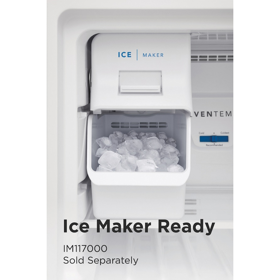 Frigidaire FFHT2022AS Garage Ready Top Freezer Refrigerator, 20 cu-ft Refrigerator, 5.4 cu-ft Freezer, Stainless Steel - 4