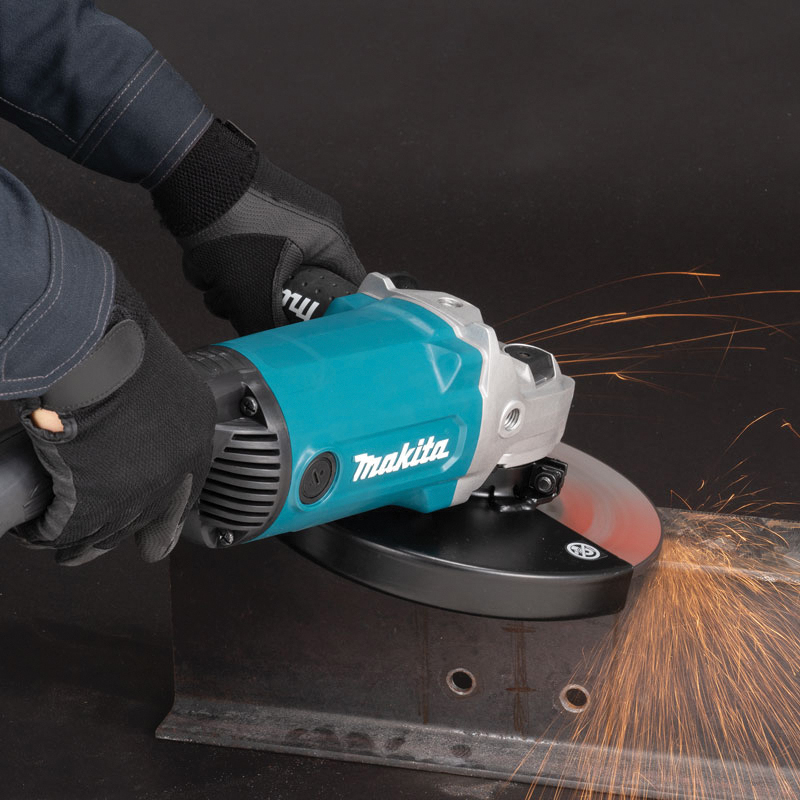 Makita GA9090 Angle Grinder, M14 x 2 Spindle, 7/8 in Arbor, 9 in Dia Wheel, 6600 rpm Speed - 2