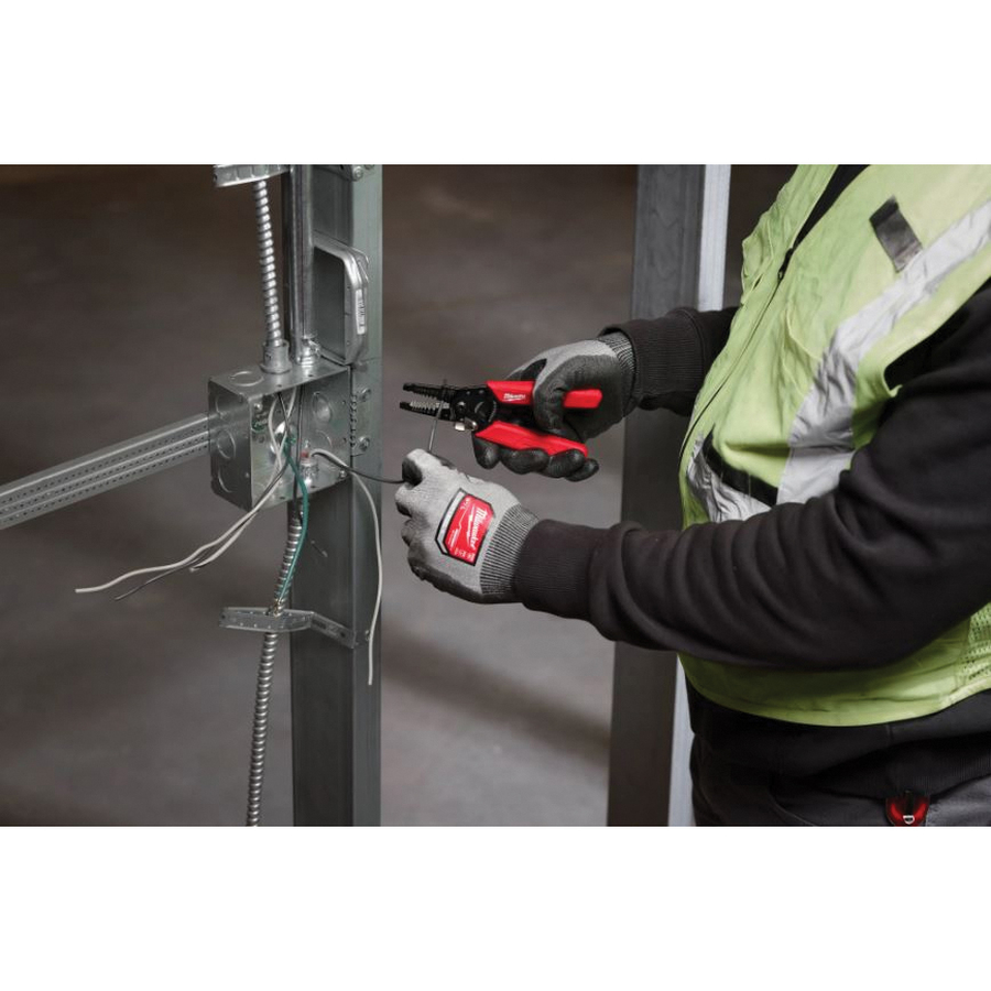 Milwaukee 48-22-3044 Wire Stripper and Cutter, 24 to 12 AWG Stranded, 22 to 10 AWG Solid Cutting Capacity, 6.51 in OAL - 2