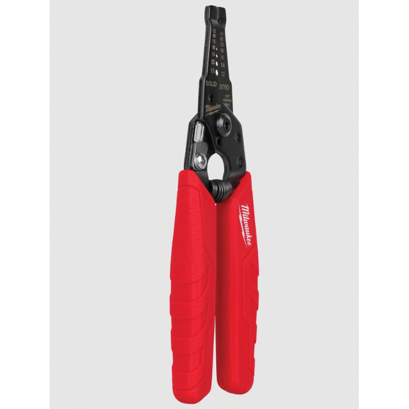Milwaukee 48-22-3044 Wire Stripper and Cutter, 24 to 12 AWG Stranded, 22 to 10 AWG Solid Cutting Capacity, 6.51 in OAL - 5