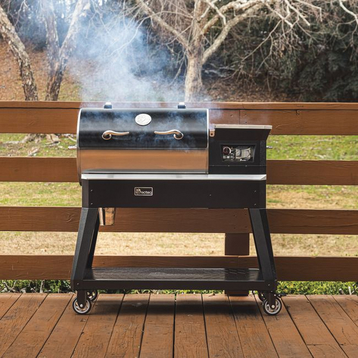 Patio Legend 400 Series RT-400PL Wood Pellet Grill, 410 sq-in Primary Cooking Surface, Stainless Steel Body