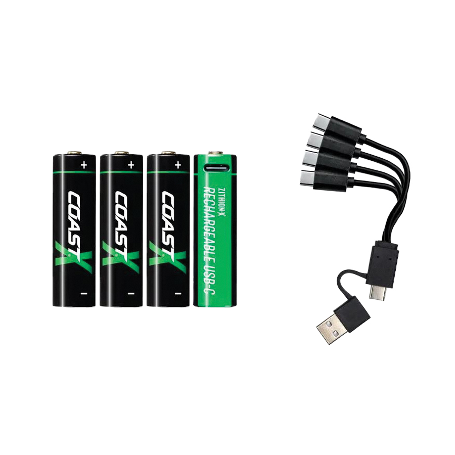 ZITHION-X 31232 Battery, 1.5 V Battery, 2400 mAh, AA Battery, Lithium-Ion, Rechargeable: Yes