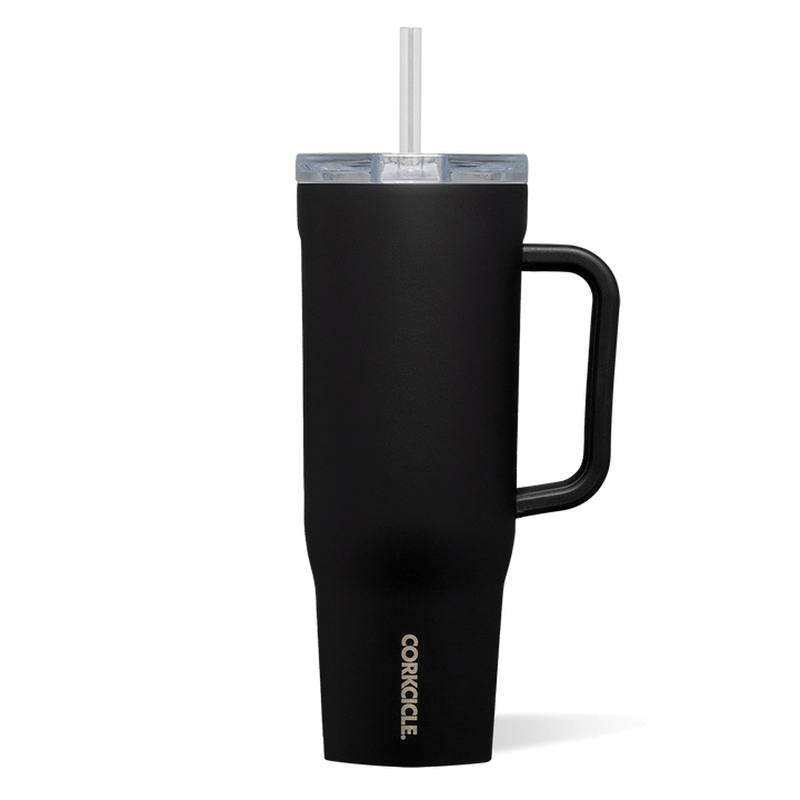 2240MB Tumbler, 40 oz, Sip Plus Straw Lid, Steel, Matte Black, Insulated