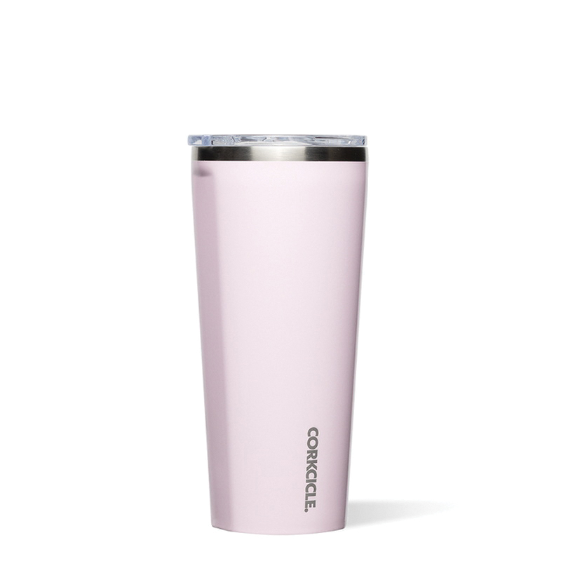 2124GPF Classic Tumbler, 24 oz, Shatterproof, Sliding Lid, Stainless Steel, Powder Puff, Insulated