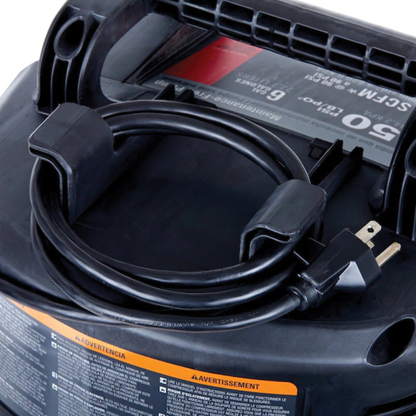 Porter-Cable C2002-ECOM Portable Electric Air Compressor, Tool Only, 6 gal Tank, 0.8 hp, 120 V, 150 psi Pressure