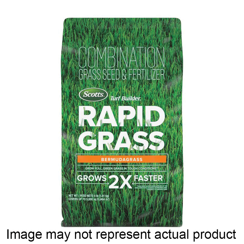 Turf Builder Rapid Grass Series 18742 Bermudagrass Seed and Fertilizer, 2.4 lb Bag