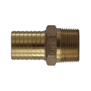 973948 Hex Adapter, 1-1/2 in, Barbed x MIP, Bronze, 150 psi Pressure