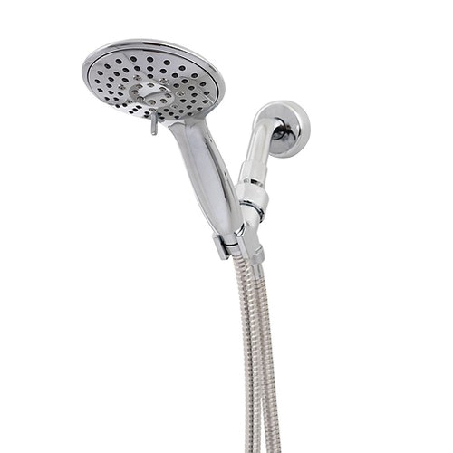 Blaster Massage BMH4C Handheld Shower Kit, 1/2 in Connection, 2.5 gpm, 5 -Spray Function, Chrome, 59 in L Hose