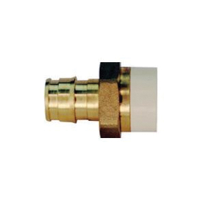 EPXCPVC12 Straight Adapter, 1/2 in, Slip x PEX, PEX-A, Brass, 180 psi Pressure