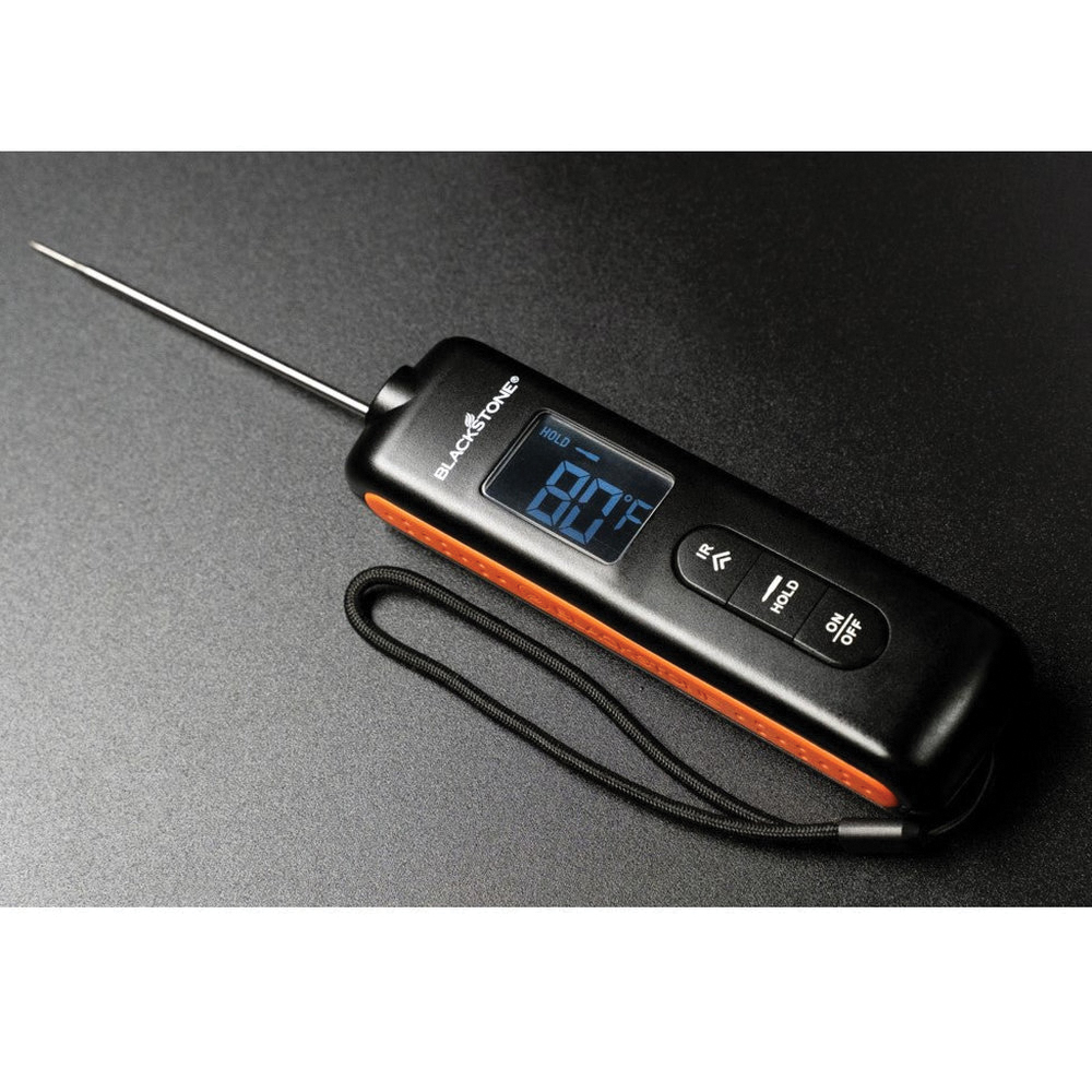 Infrared Thermometer with Probe, Blackstone, 0 to 932 deg F Infrared, 122 to 572 deg F Probe, LCD Display - 5