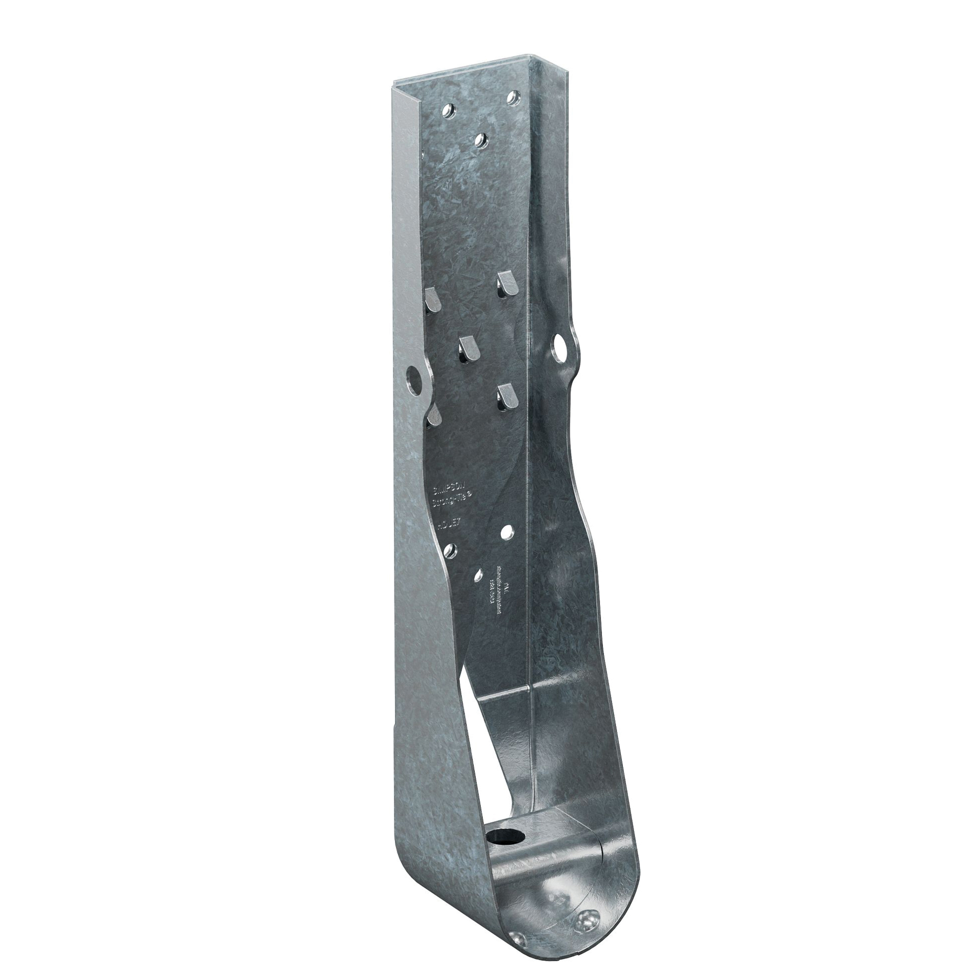 HDUE Series HDUE3-SDS3 Holdown, 8-11/16 in L, 2-7/8 in W, Steel, Zinc Galvanized