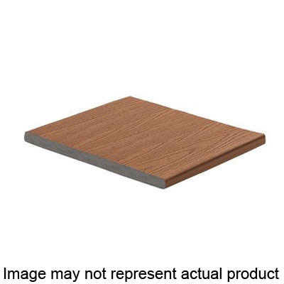 Enhance Basics BD011212E2S01 Square-Edge Fascia Board, 12 ft L, 12 in W, 1 in T, Thermoplastic/Wood, Beach Dune