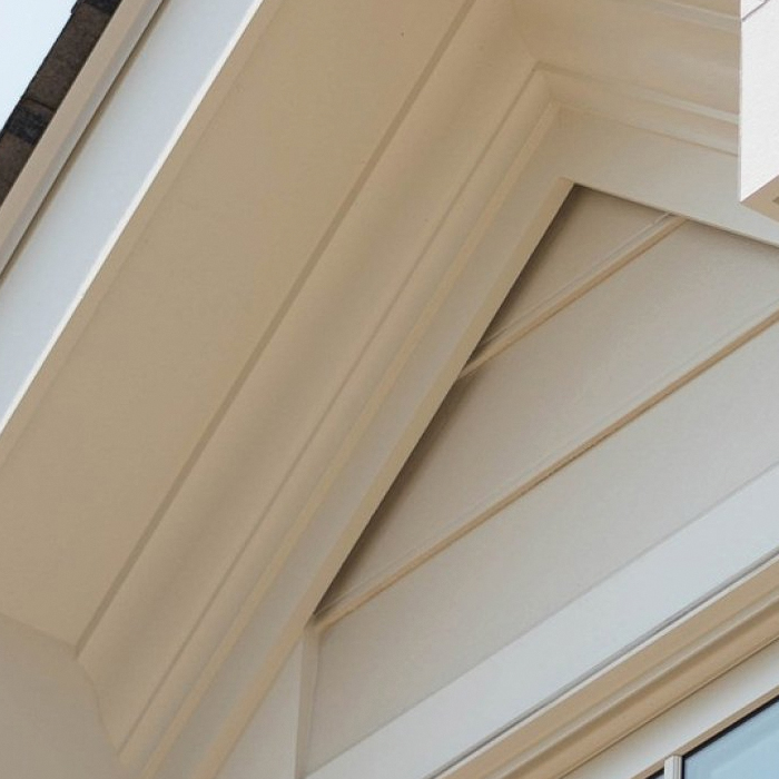TruExterior BET010816 Siding Trim, 192 in L, 8 in W, 1 in Thick, Reversible Profile/Pattern, Composite, White - 2