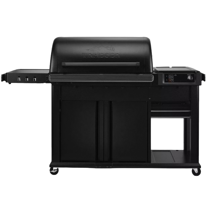 Woodridge Pro Plus TFC97JLK Wood Pellet Grill, 585 sq-in Primary Cooking Surface, Cabinet Storage, Steel Body