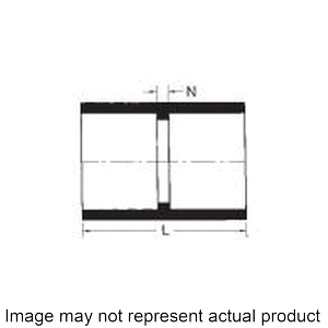 429-005 Coupling, 1/2 in, Socket, PVC, SCH 40 Schedule
