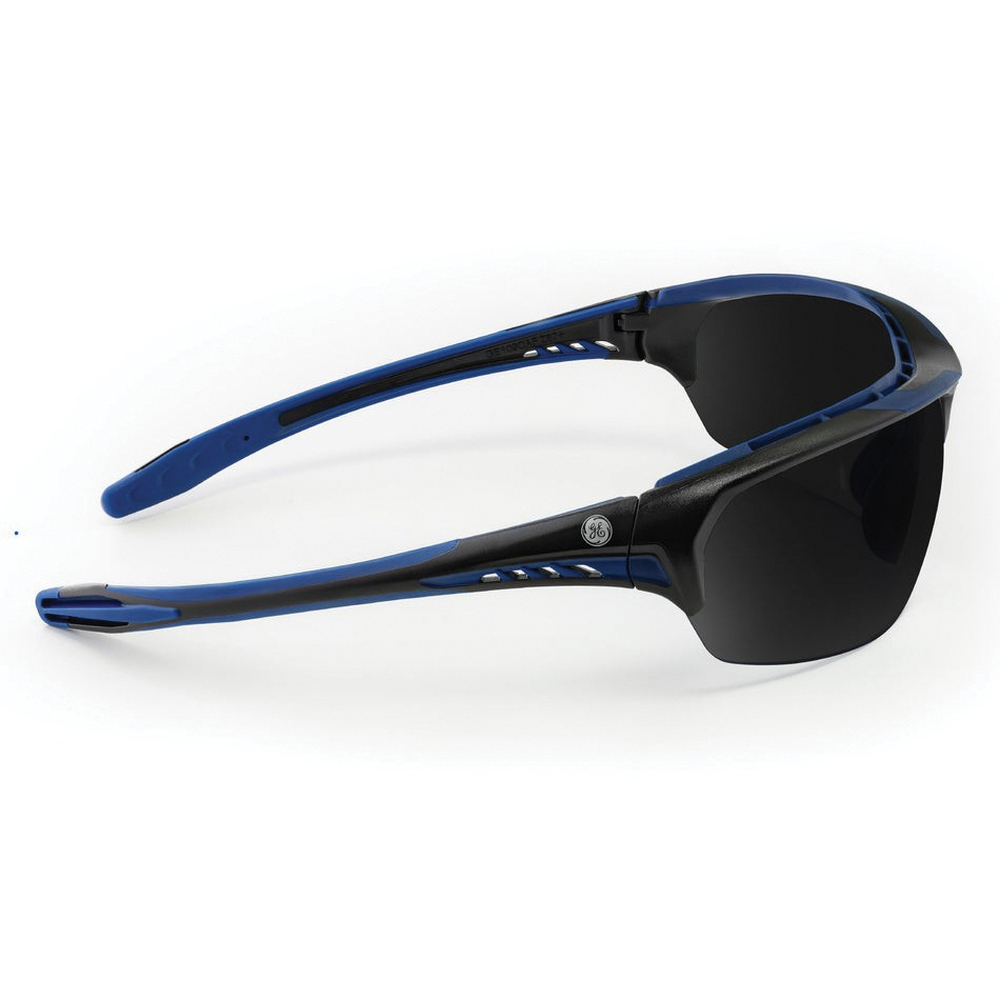 GE 09 Series GE109SAF Safety Glasses, Anti-Fog, Anti-Scratch Lens, Polycarbonate Lens, Half Frame, Black/Indigo Frame - 4