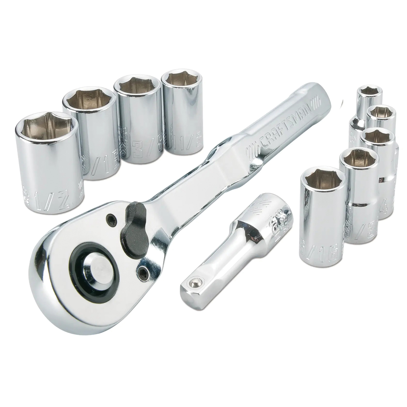 CMMT34870 Mechanics Tool Set, Steel, Polished Chrome