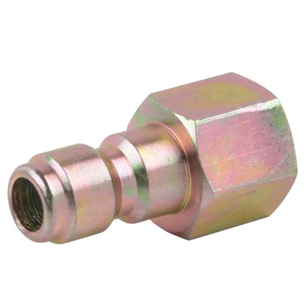 SMX-PWA304 Quick Connect Plug, 1/4 in Connection, FNPT, Steel, Gold