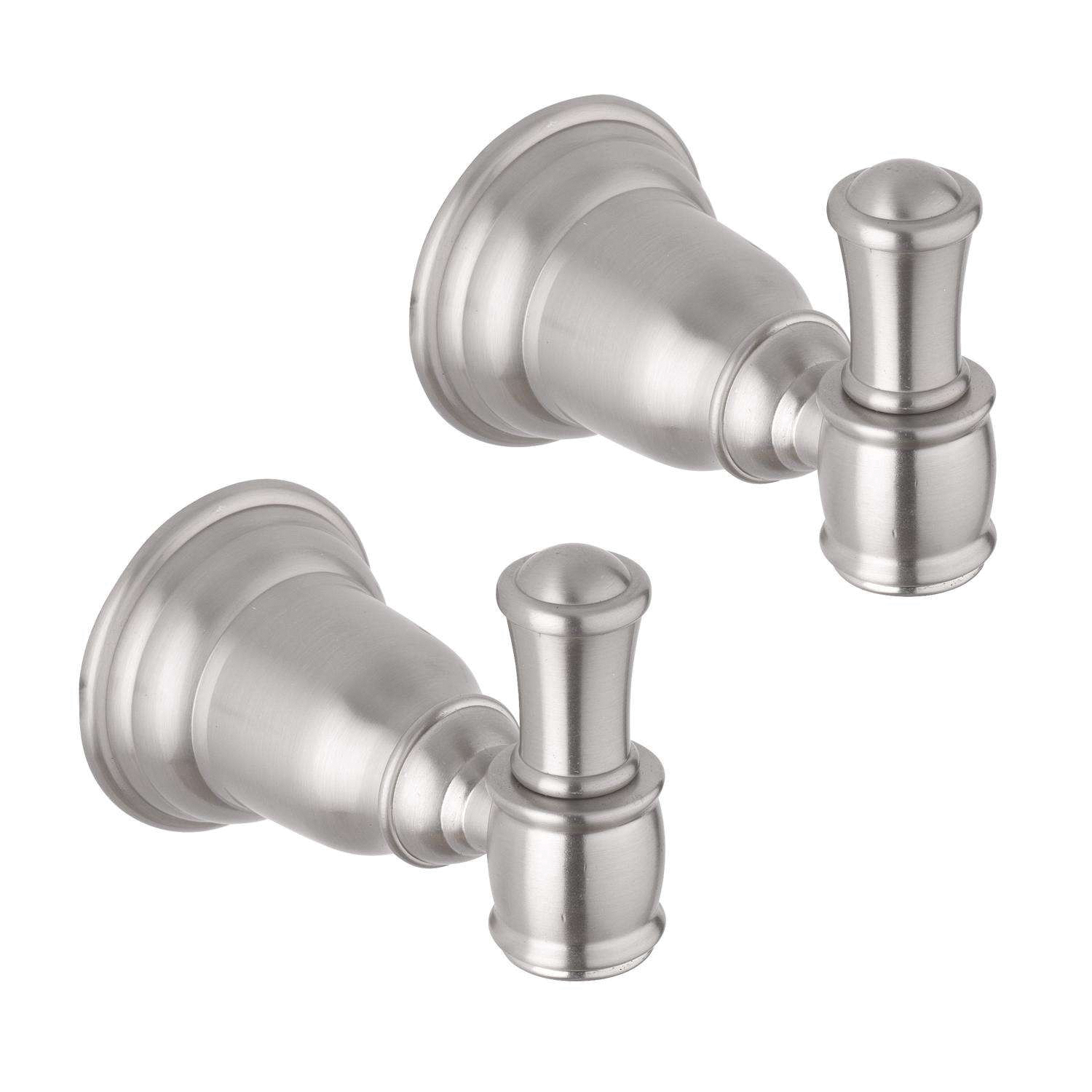 2-Piece Bath Hook, OakBrook, Die-Cast Zinc, Chrome - 2