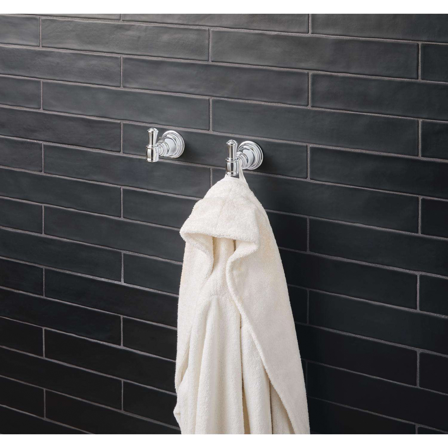 2-Piece Bath Hook, OakBrook, Die-Cast Zinc, Chrome - 4