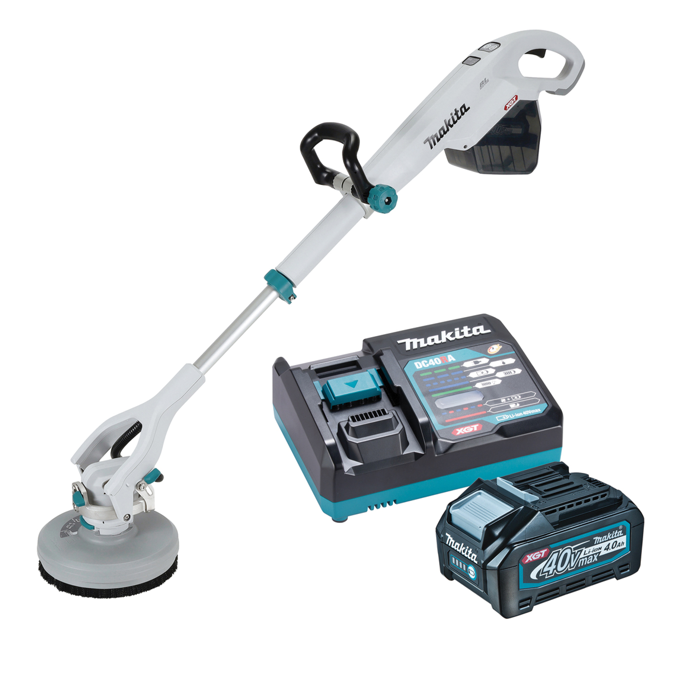 Makita PS001GM101 Brushless Scrubber Kit, 190 mm Brush - 2