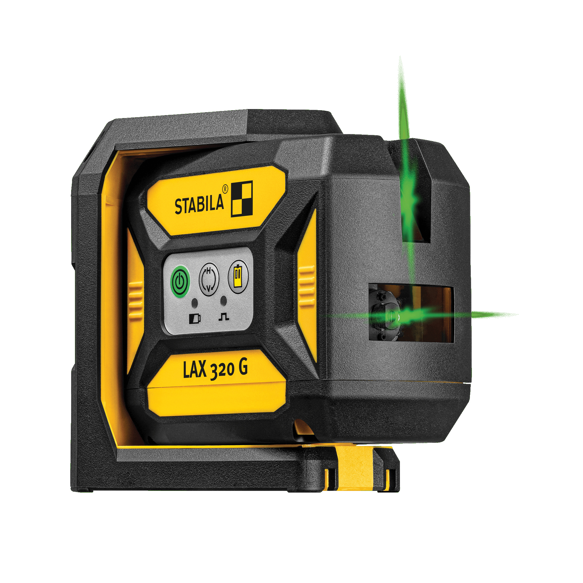 Stabila LAX 320 G Series 03190 Cross Line Plus Plumb Dot Laser, 100 ft, 1/8 in at 30 ft Accuracy, Green Laser - 2
