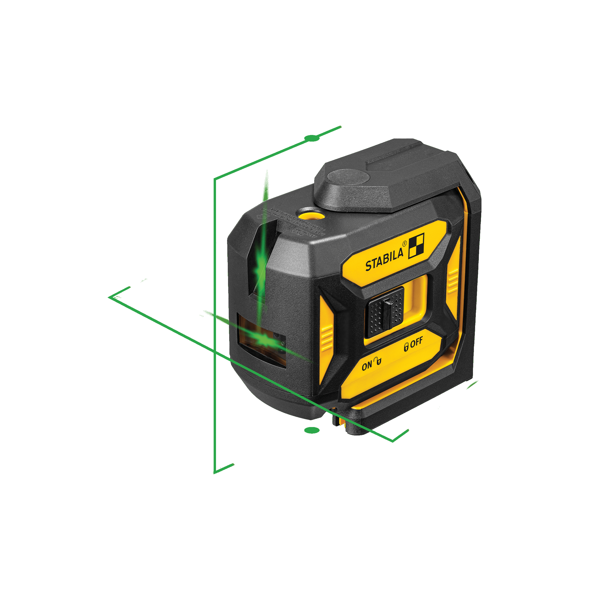Stabila LAX 320 G Series 03190 Cross Line Plus Plumb Dot Laser, 100 ft, 1/8 in at 30 ft Accuracy, Green Laser - 4