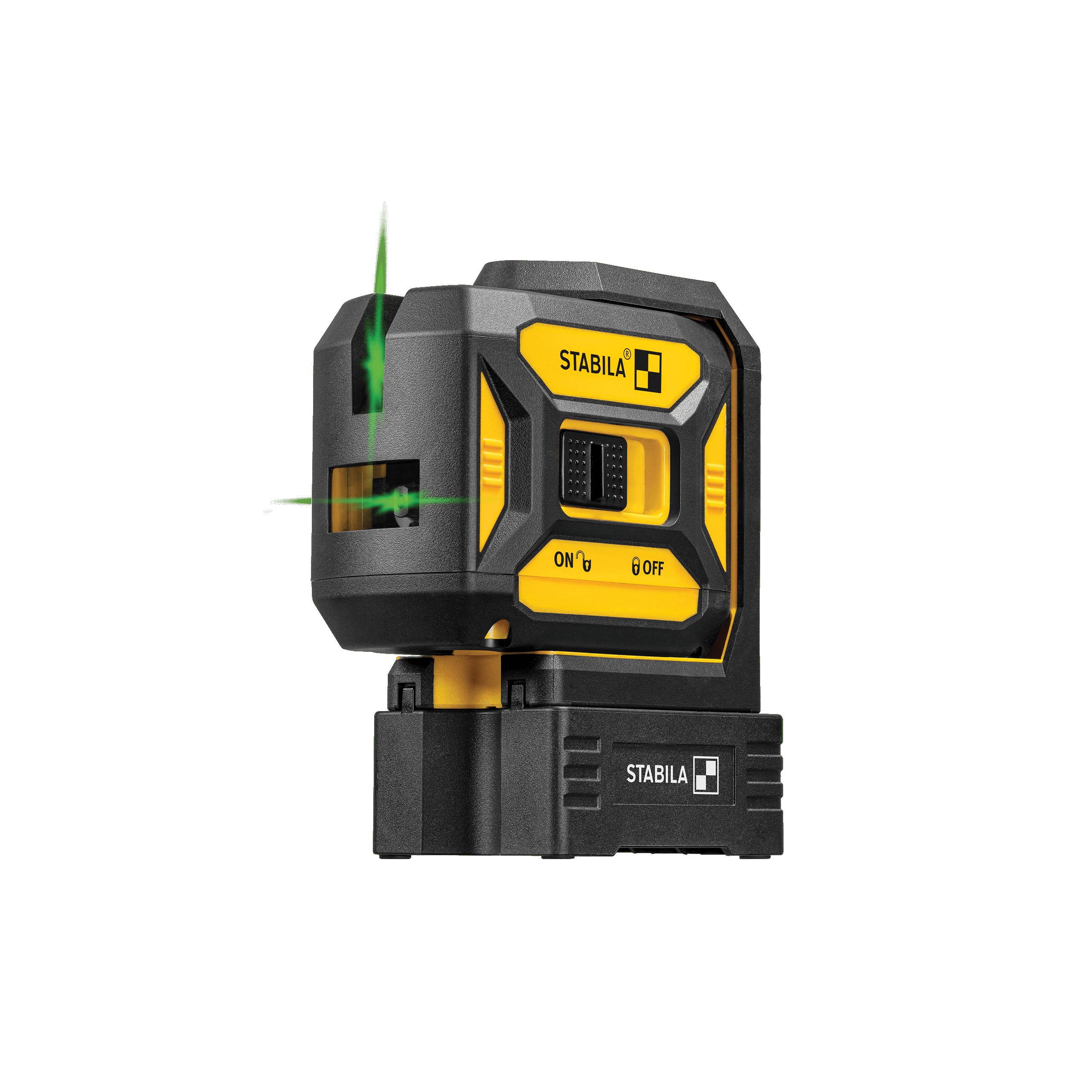 Stabila LAX 320 G Series 03190 Cross Line Plus Plumb Dot Laser, 100 ft, 1/8 in at 30 ft Accuracy, Green Laser - 5