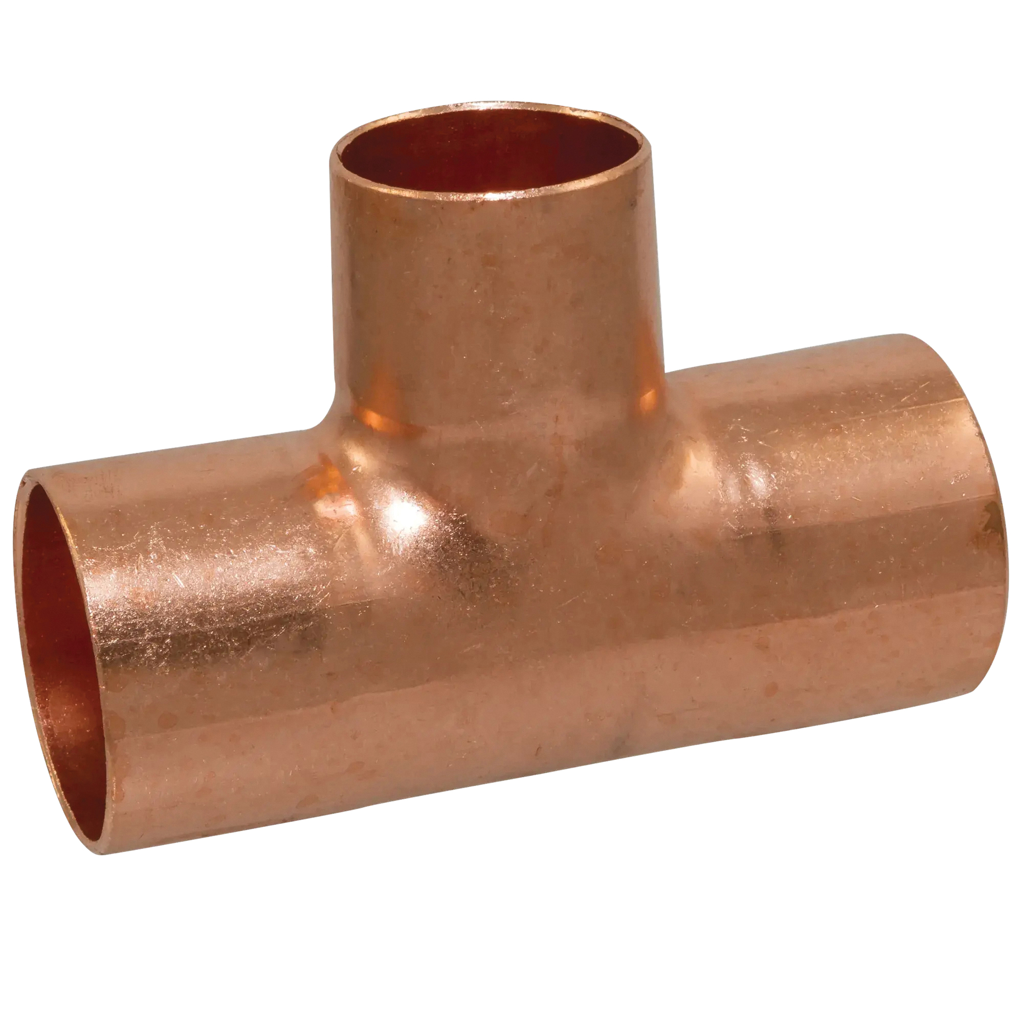 611 Series W01765D Reducing Pipe Tee, 1-1/4 x 1-1/4 x 1 in, Sweat, Copper, 494 psi Pressure