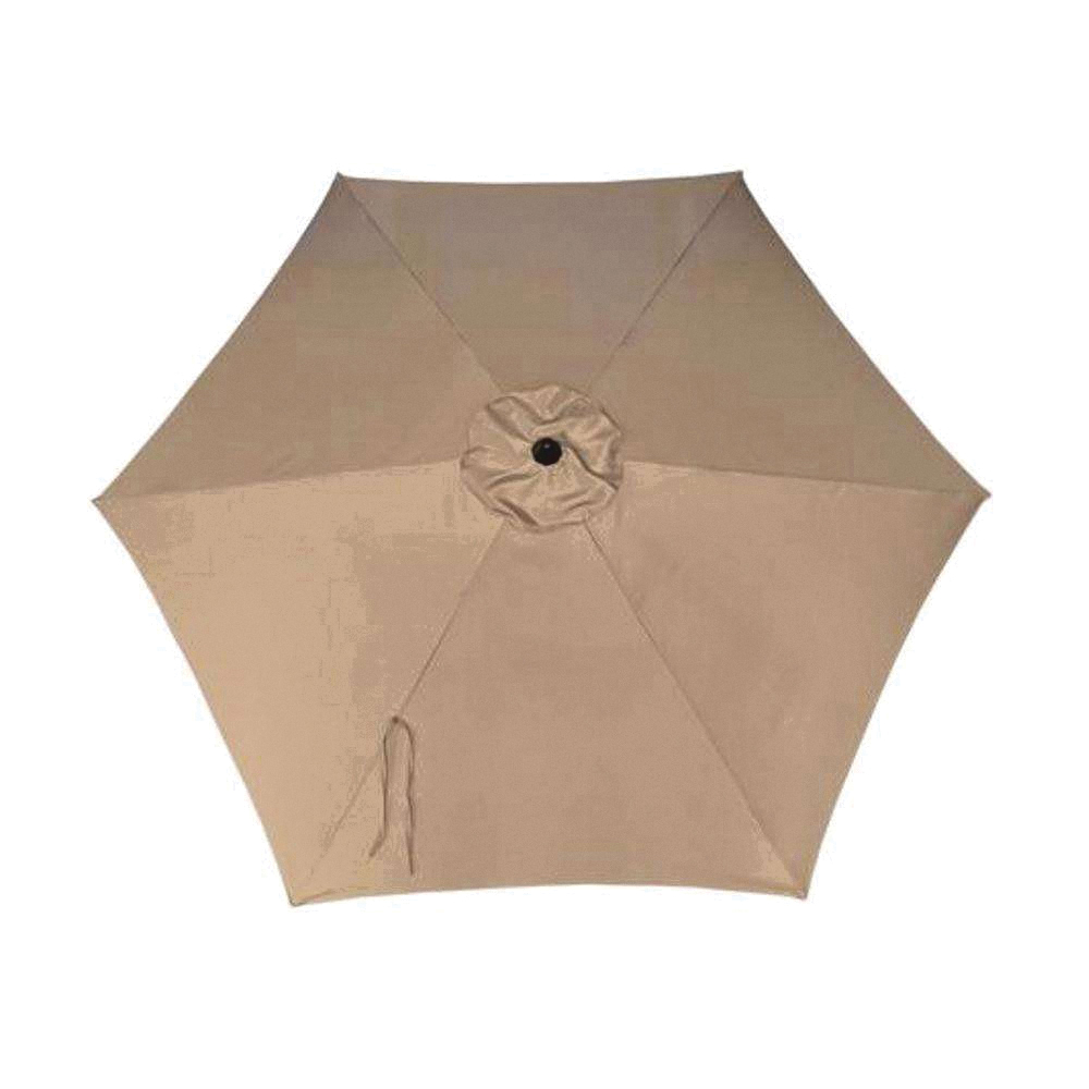 YQ101BK-TP Tiltable Market Umbrella, 9 ft, Taupe