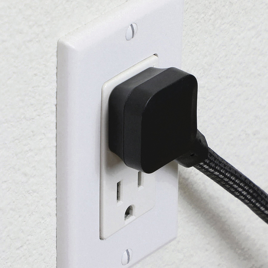 Powerzone PBSUC409 Surge Protector, 14/3 AWG Cable, 6 ft L Cable, Right Angle Plug, 6-Socket, 4-USB Port, 15 A, 125 V - 5