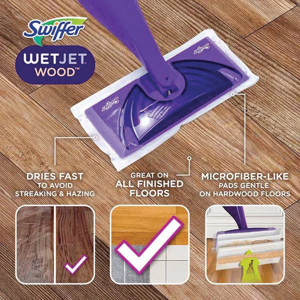 Mopping Cloth Refill, Swiffer, WetJet Series, for Wood, Microfiber - 2