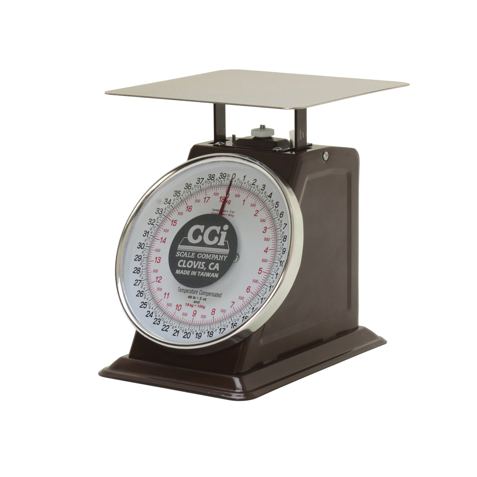 CCI SCALE COMPANY LCD Series LCD4002-DR Spring Dial Scale, 40 lb ...
