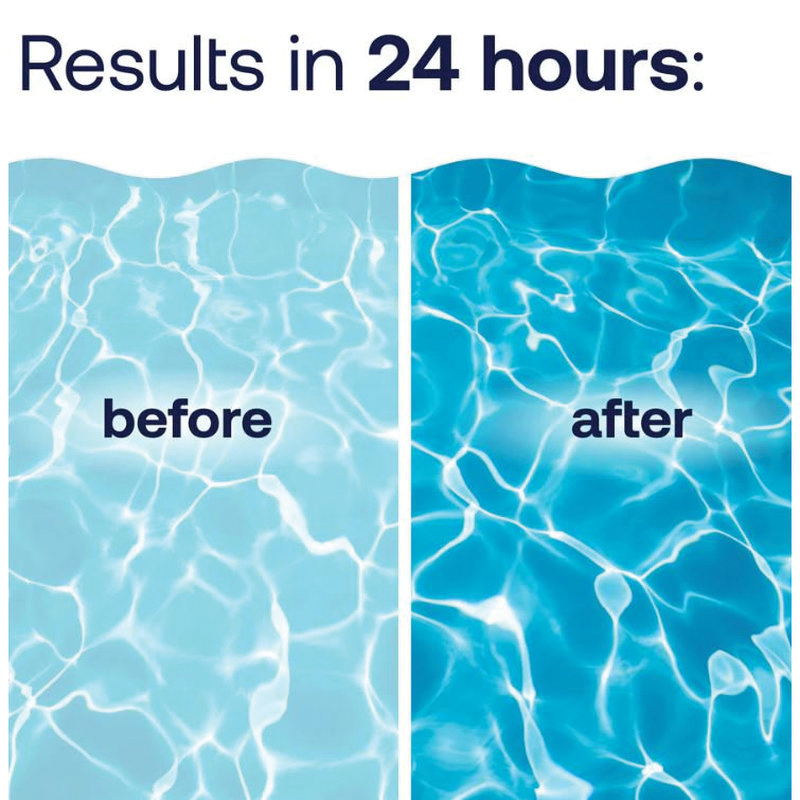 HTH Clarifier Advanced Series 67212 Pool Clarifier, 1 qt Bottle, Liquid, Blue - 5