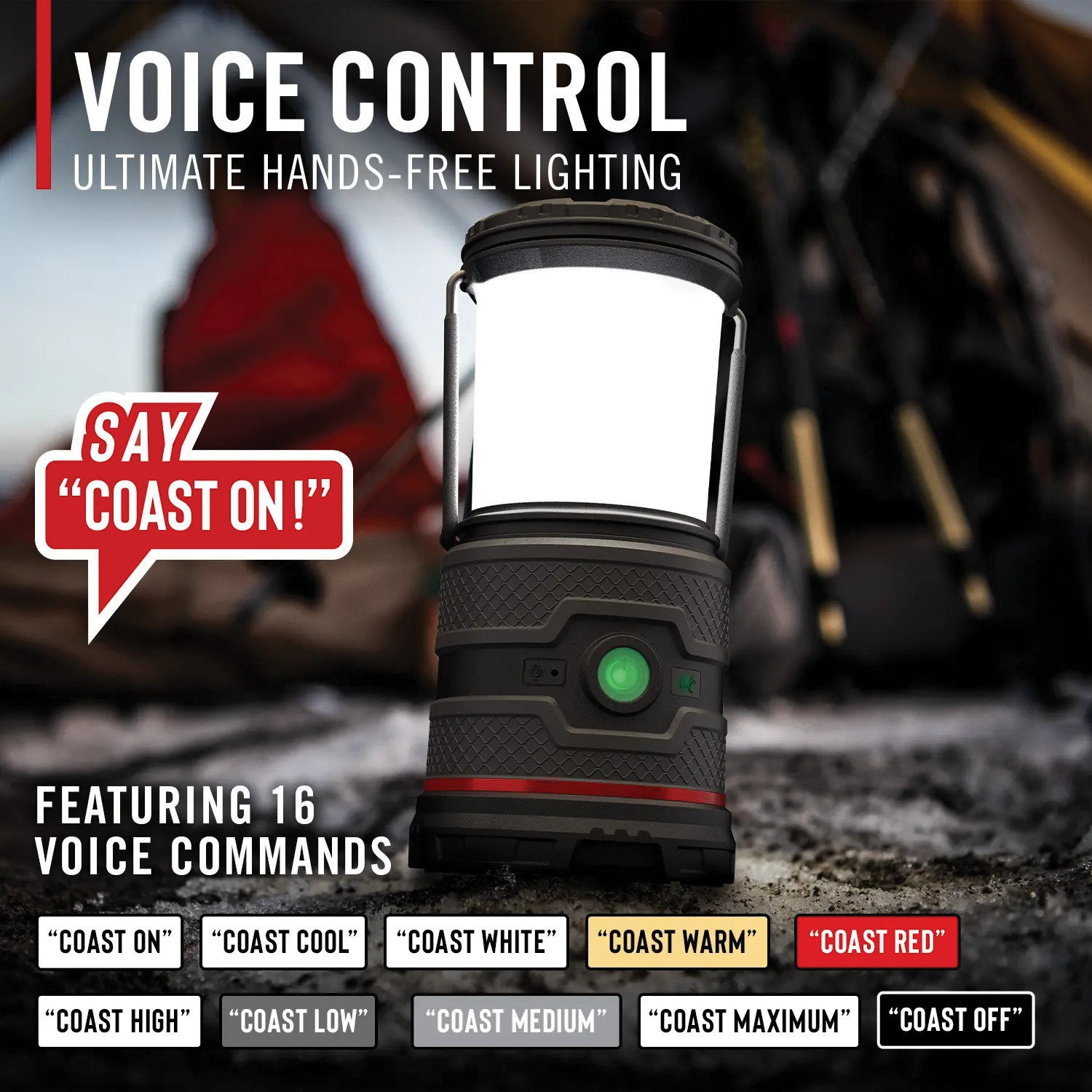 Lantern, Coast, Voice Control, Alkaline Battery - 5